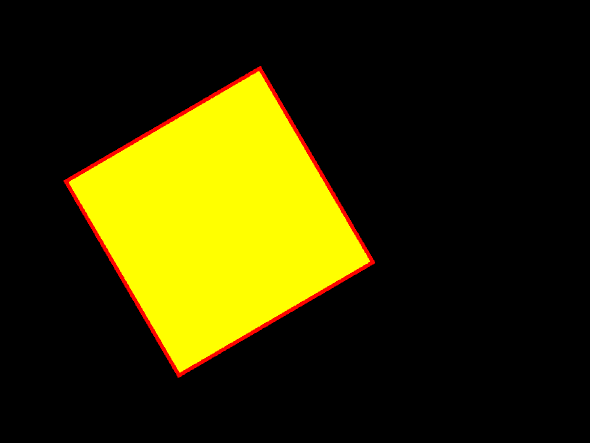 Yellow Spinny Square